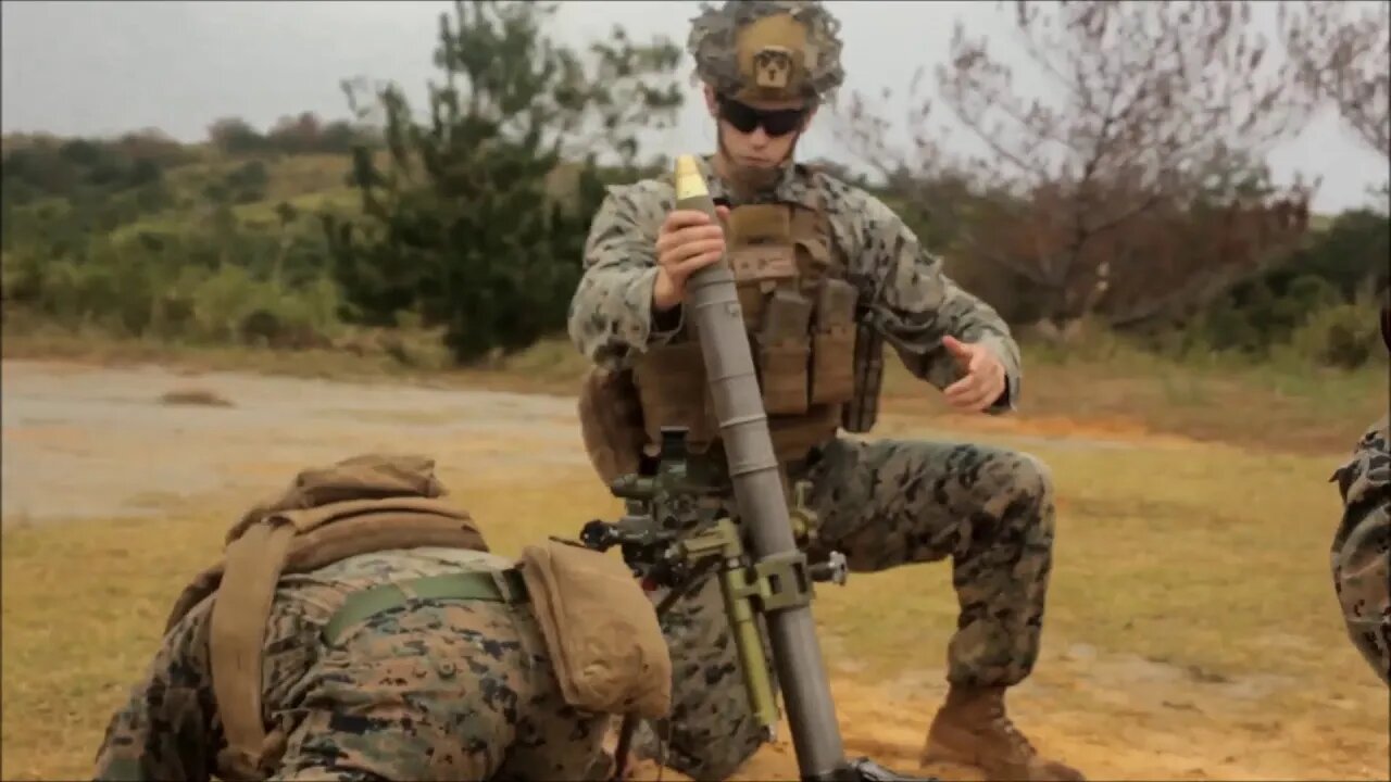 Marines fire the M224 60 mm Mortar System