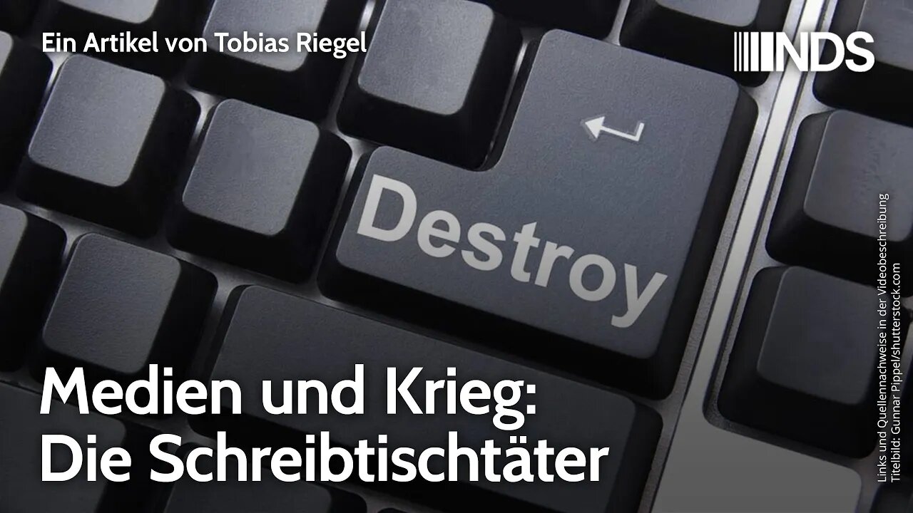 Medien und Krieg: Die Schreibtischtäter | Tobias Riegel | NDS-Podcast