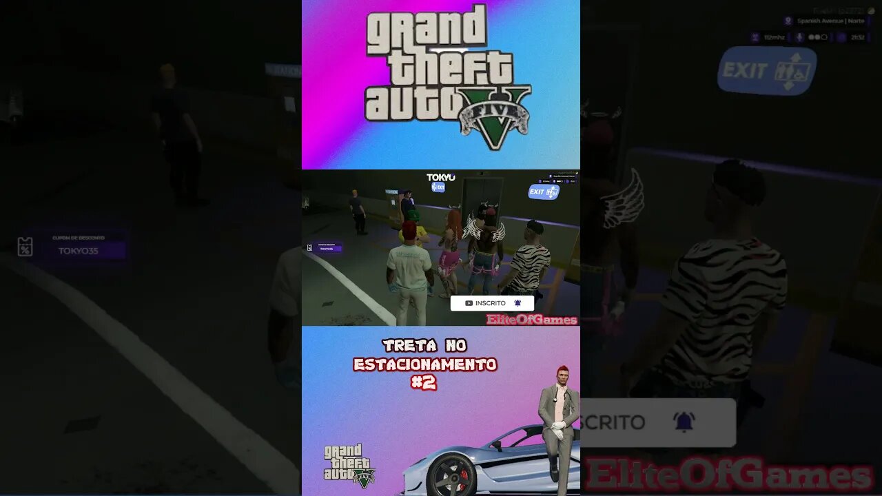 GTA RP TRETA NO ESTACIONAMENTO 2 #shorts