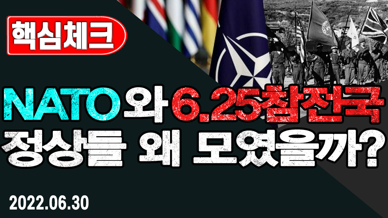 [핵심체크] 나토(NATO)와 6.25참전국이 움직인다! 중국과 북한은 이제 끝 - 손상윤 뉴스타운 회장 2022.06.30