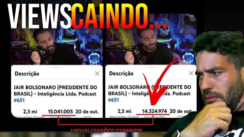 YOUTUBE DERRUBA VIEWS DO PODCAST COM BOLSONARO! ENTENDA...