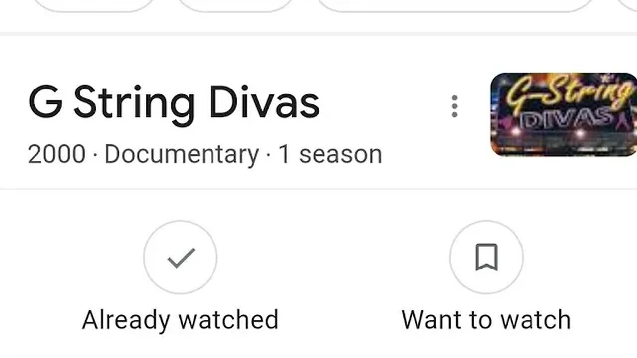 G String Divas2000 ‧ Documentary ‧ 1 season