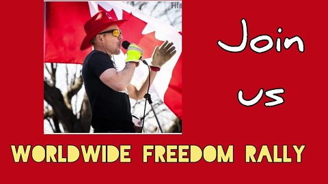 Join me in Hamilton for the Worldwide Freedom rallly