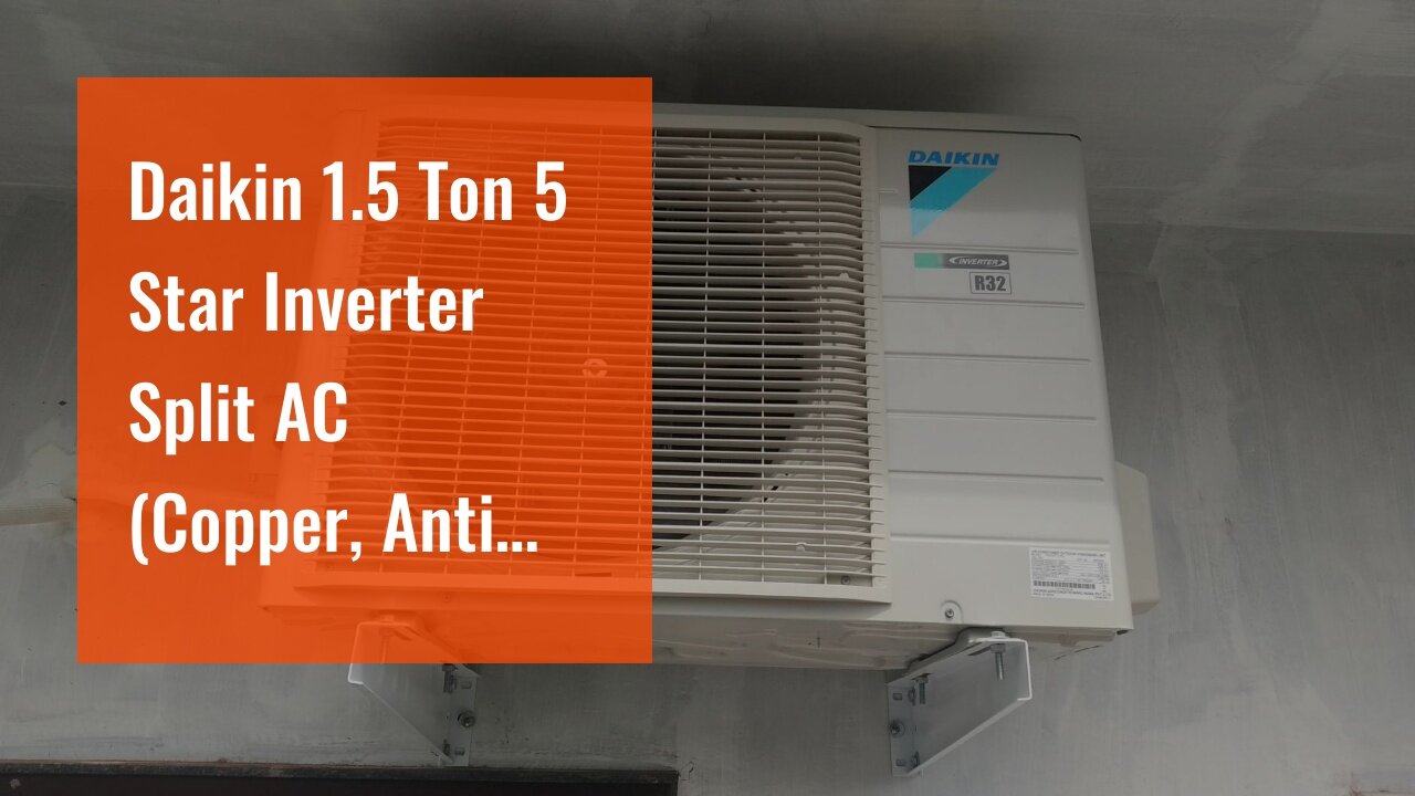Daikin 1.5 Ton 5 Star Inverter Split AC (Copper, Anti Microbial Filter, 2020 Model, FTKG50TV, W...