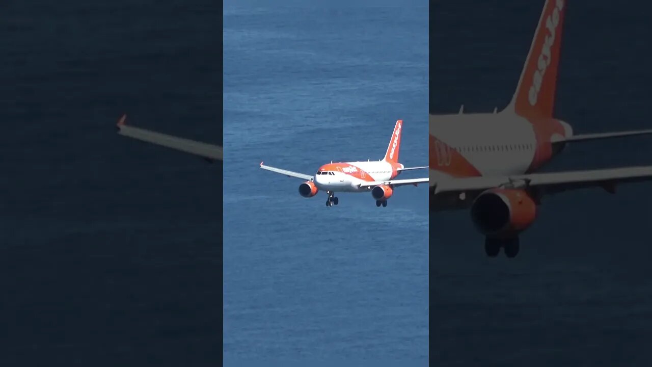 Beautiful Contrast; easyJet Orange over the Alboran Sea #shorts