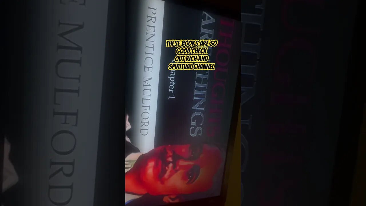 Thoughts are things prentice Milford chrck this author out. 10/10