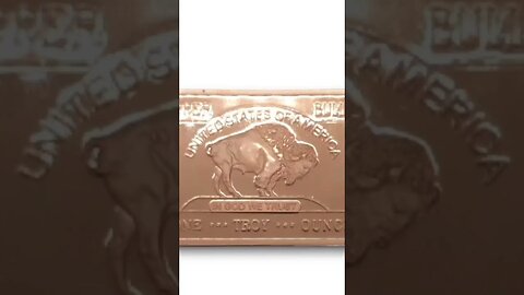 1 oz 999 Fine Copper Buffalo Bar @ ChangeChecker com #InvestingTips #InvestingTipsForBeginners