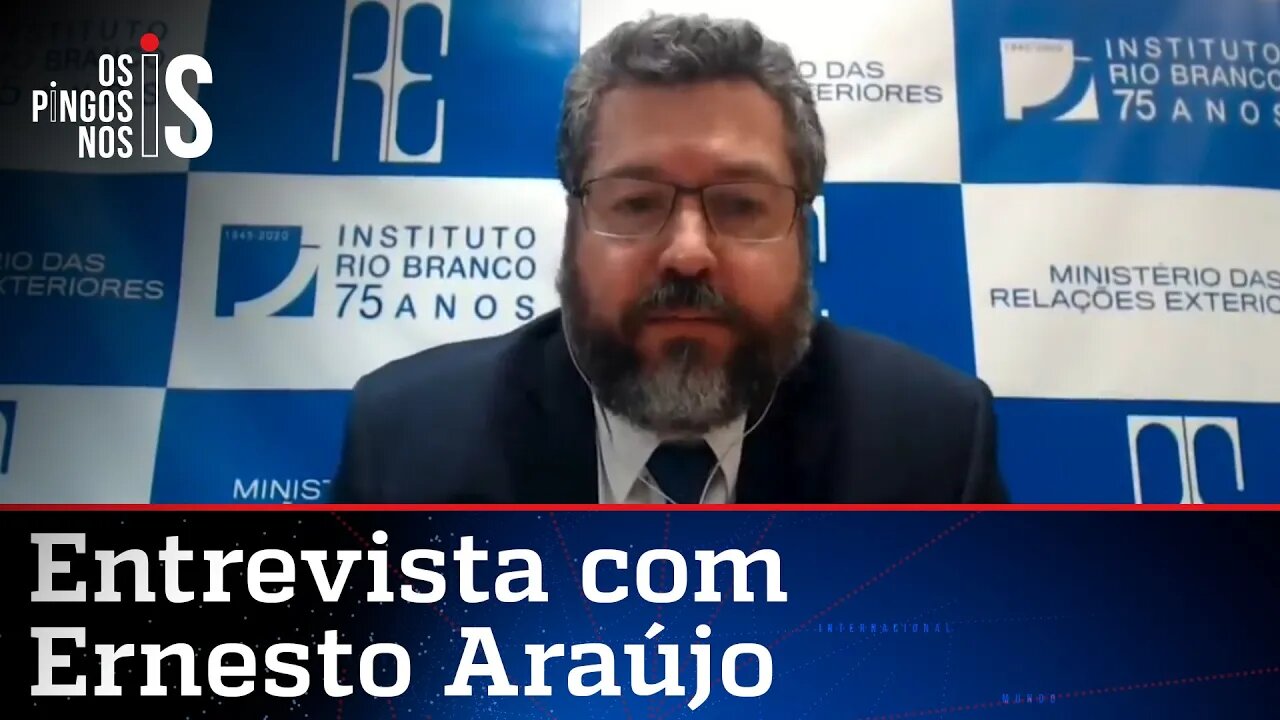 Araújo fala à JP sobre vídeo de reunião de Moro com Bolsonaro