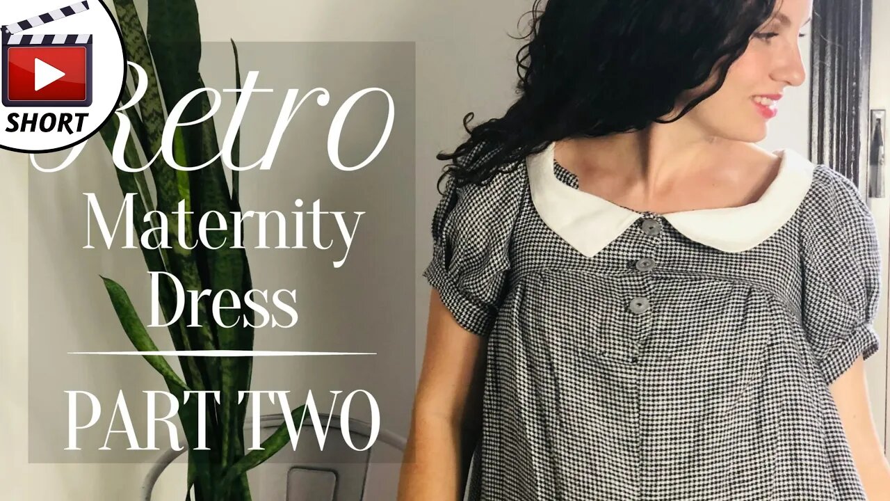 Making a Retro Maternity Dress #shorts