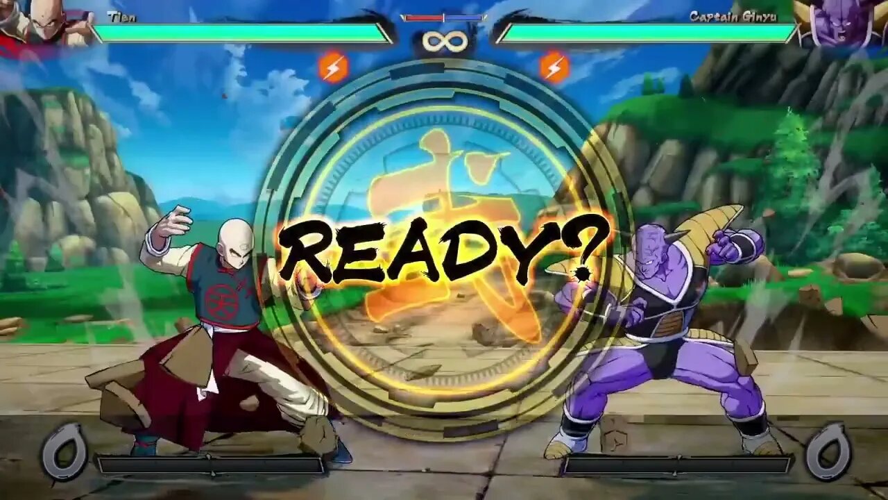 Dragon Ball FighterZ - Tien vs. Captain Ginyu