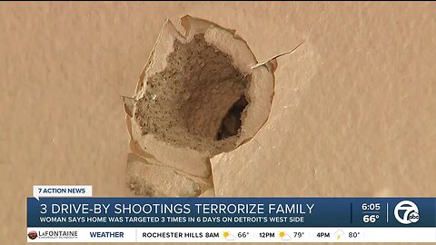 Detroit family targeted during 3 drive-by shootings in 6 days