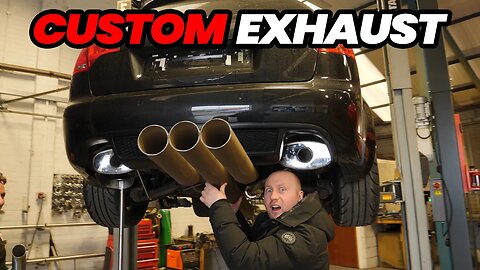 CUSTOM STAINLESS EXHAUST FITTING TO 2007 B7 AUDI RS4