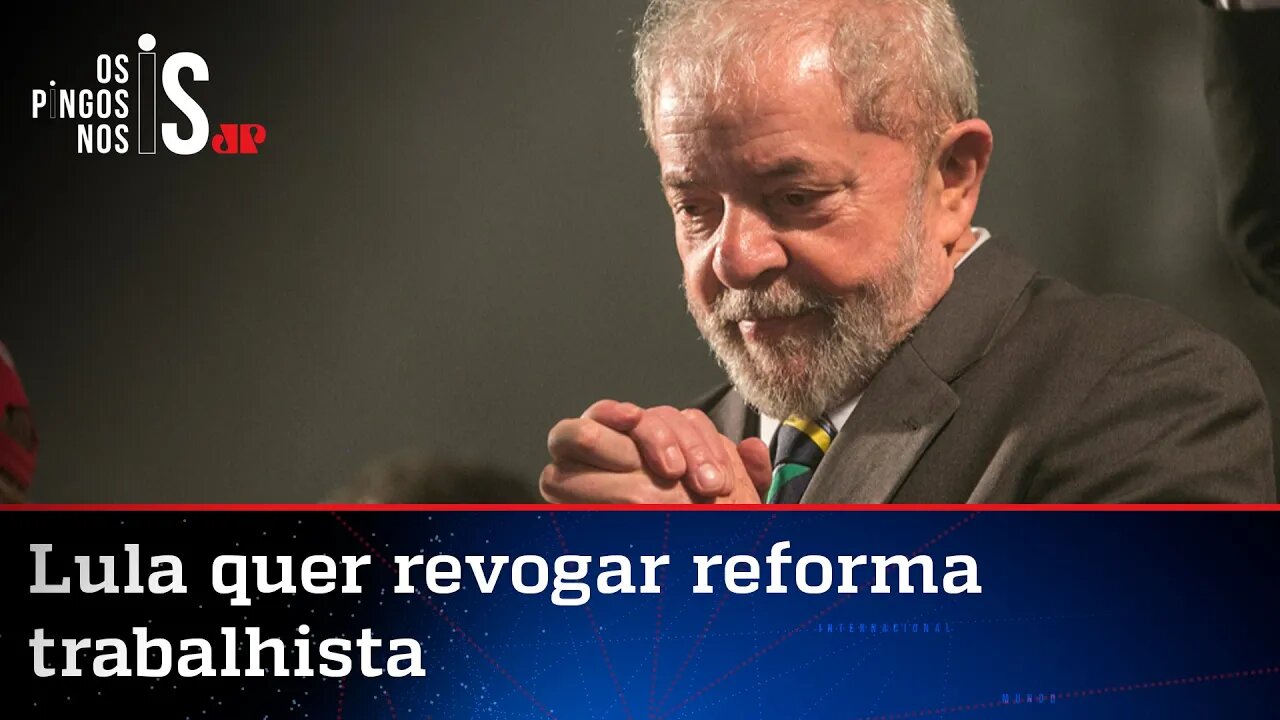 Ao lado de sindicalistas, Lula participa de tutorial de destruição de empregos