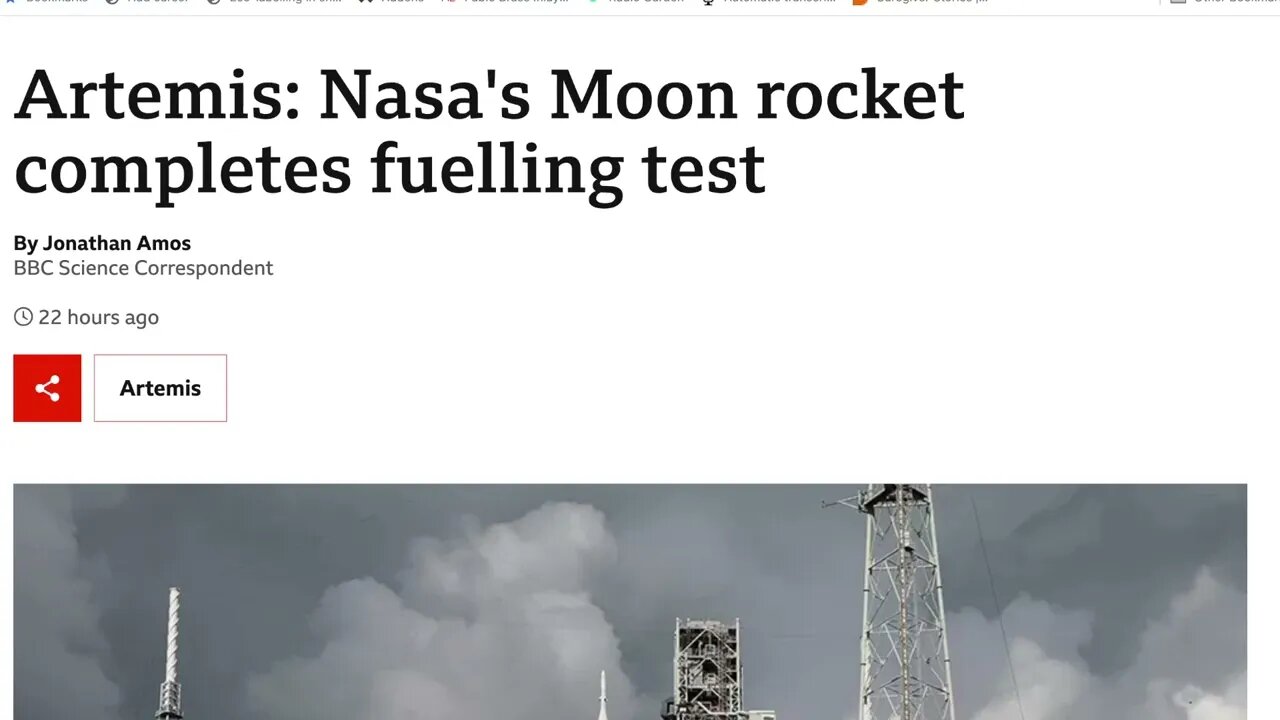 🟨 美國宇航局的月球火箭完成燃料測試 🟨