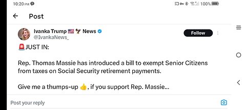 Rep. Massie SSR tax exemption?