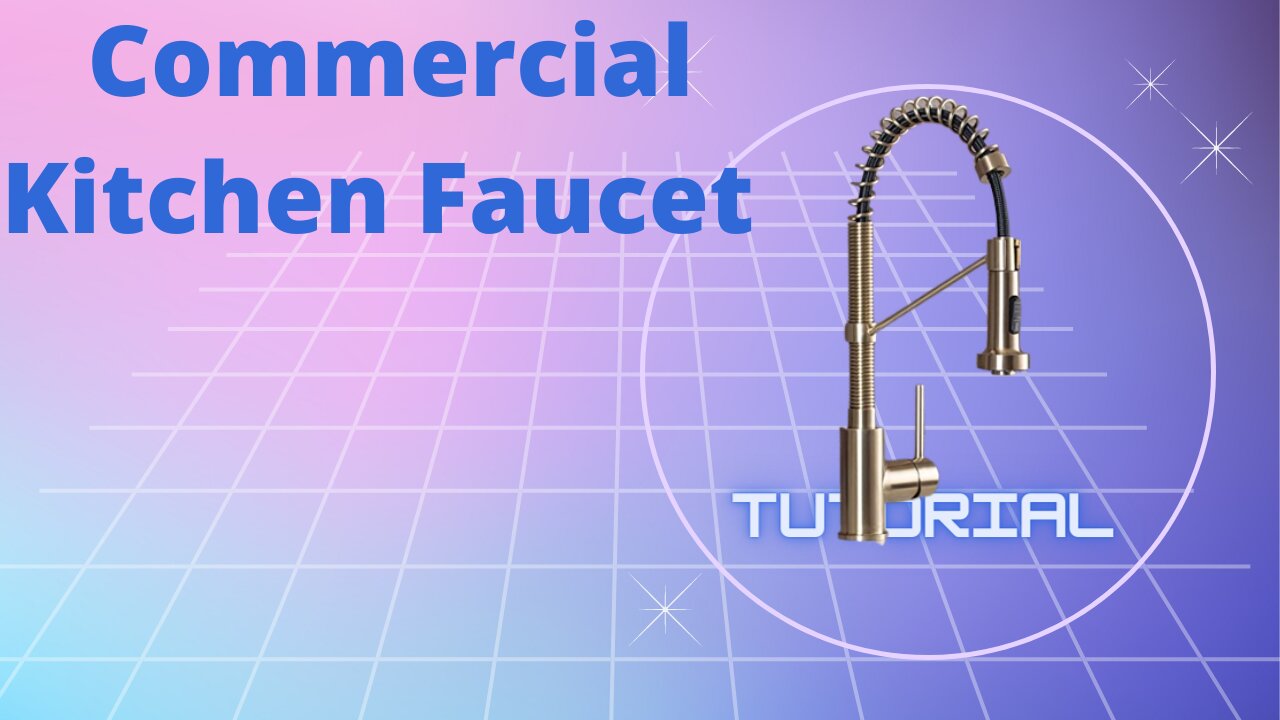 Kraus Commercial Kitchen Faucet with Deck Plate, Spot Free Antique Champagne Bronze 2022