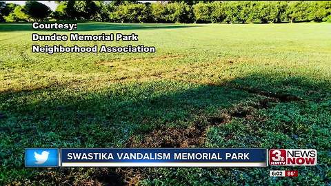 City covers Nazi symbol found at memorial park