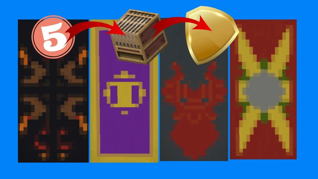 5 Epic Shield Art Banner Designs | Minecraft