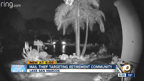 Mail thief puts Lake San Marcos residents on alert