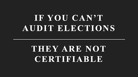 Our civil rights are violated in every state that uses machines to count our votes!