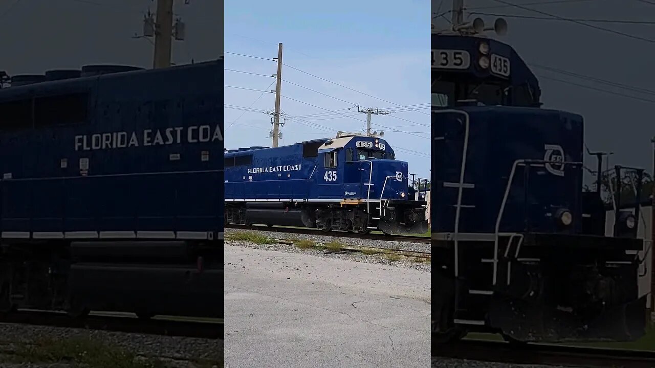 Florida East Coast Railway FEC-105 at MP 112 South Daytona August 20 2023 #railfanrob #fec105