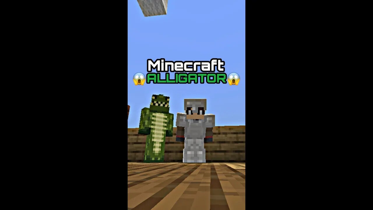 I made friends with a ALLIGATOR on Minecraft!!