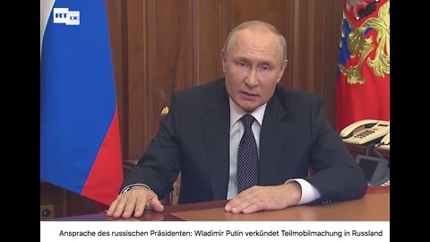 Ansprache des russischen Präsidenten: Wladimir Putin verkündet Teilmobilmachung in Russland