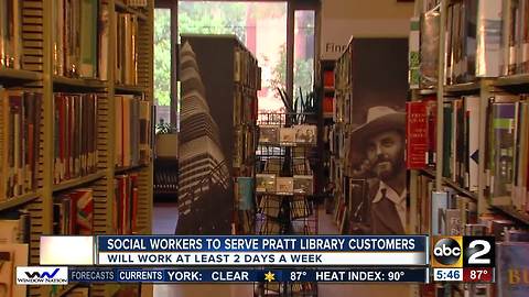 Social workers to start serving at Enoch Pratt Libary