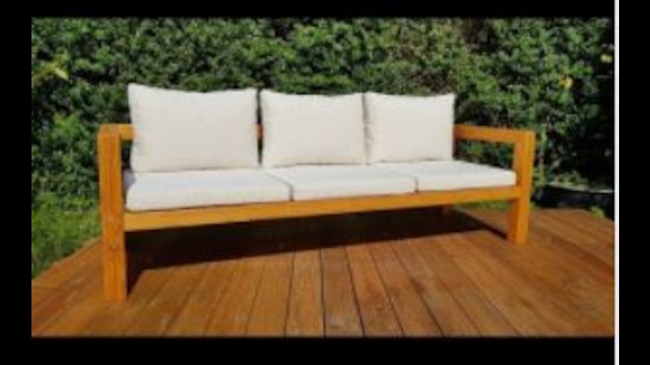 DIY Modern Outdoor Sofa