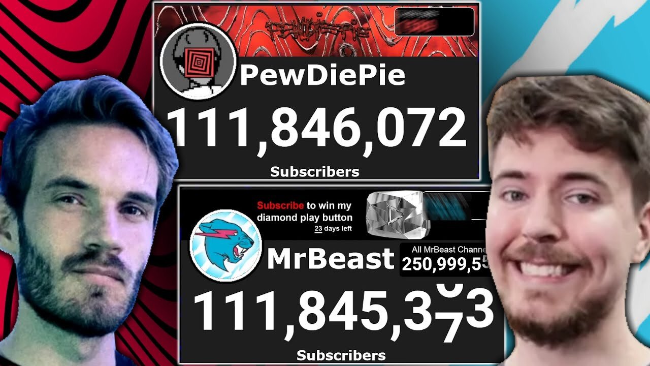 The full story of PewDiePie and MrBeast