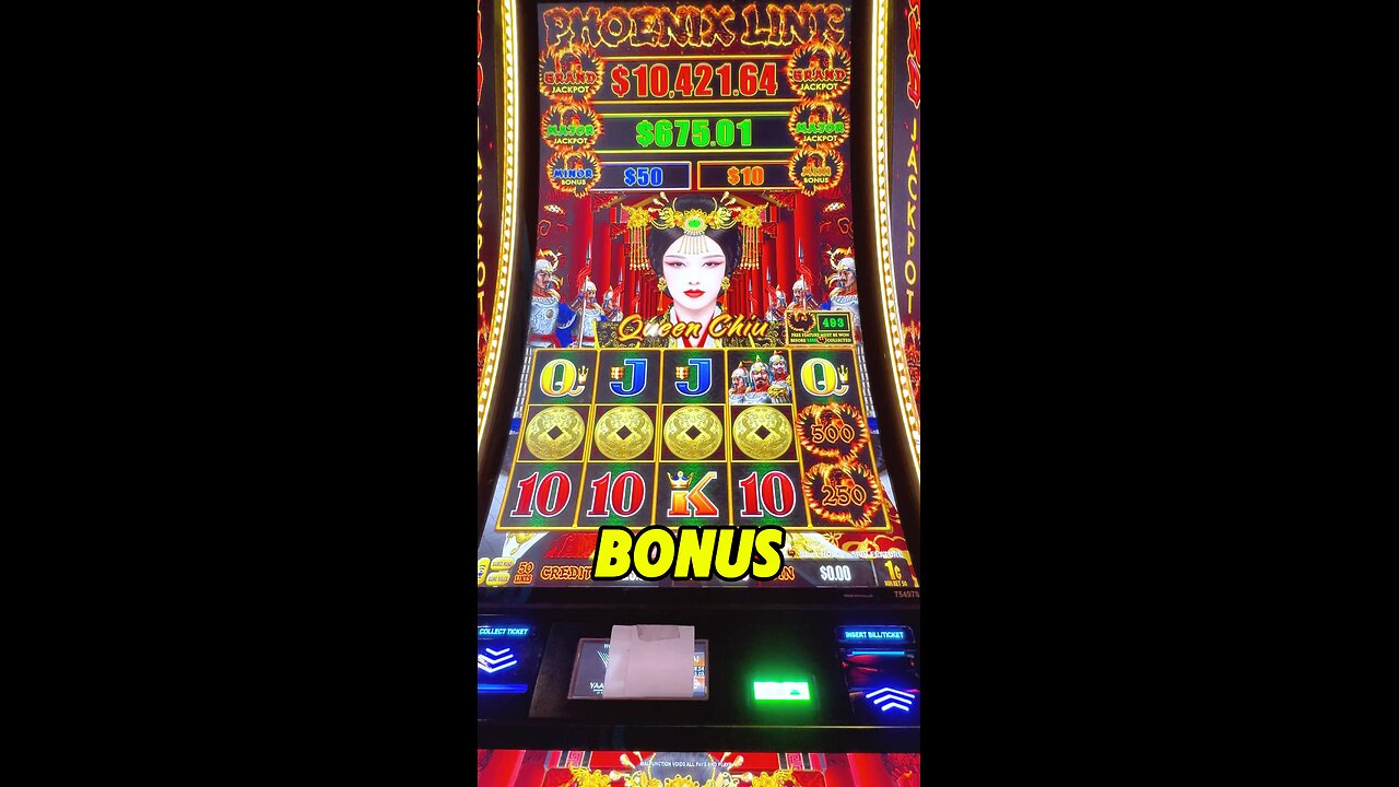 Phoenix Link Slot Machine BONUS ! #reslot #slotmachine #bonus #slots #phoenixlink