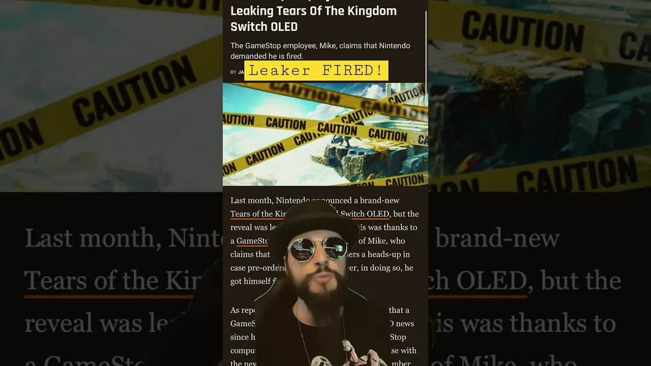 Nintendo Leaker FIRED From GameStop! #shorts