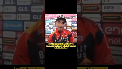 Entrevista a Buitrago luego de ganar la Etapa 19 del Giro de Italia 2023.