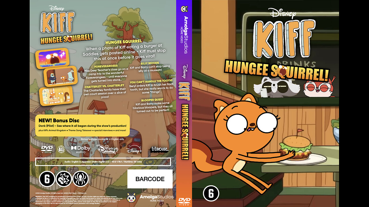 Opening to: Kiff: Hungee Squirrel (2024 Homemade DVD)