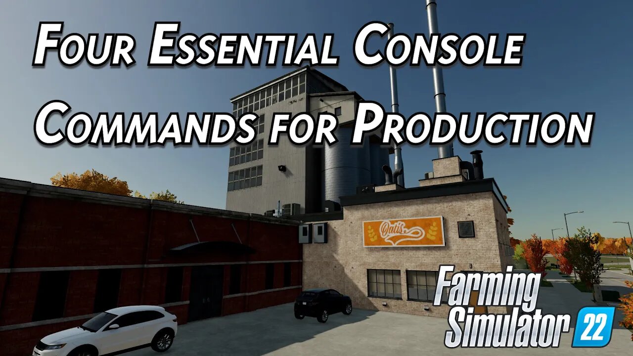 Four Essential Console Commands for testing Production in Farming Simulator 22