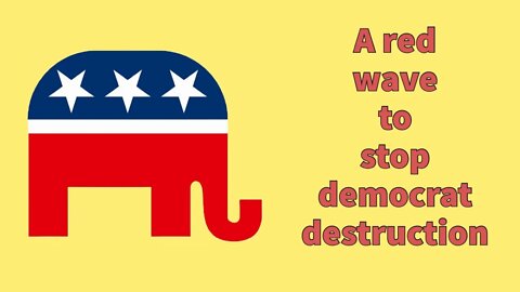 Vote Republican in the midterms and crush the authoritarian corrupt Democrats!