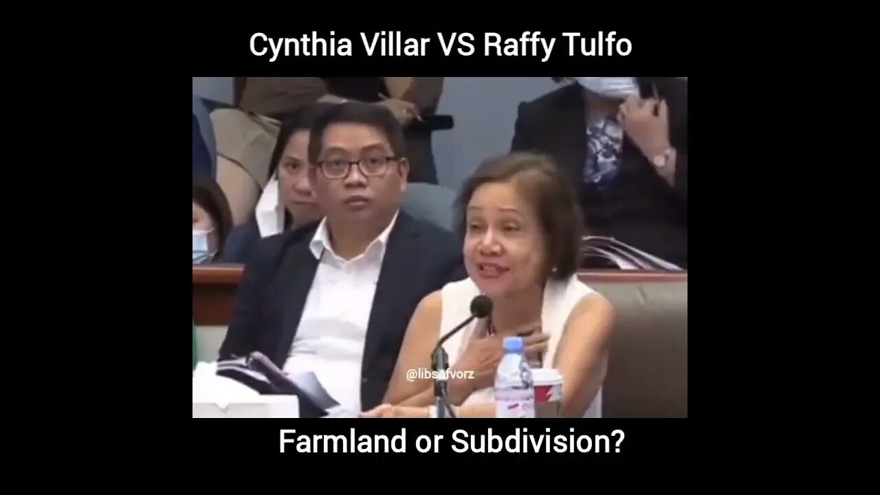 Senator Raffy Tulfo vs Cynthia Villar!