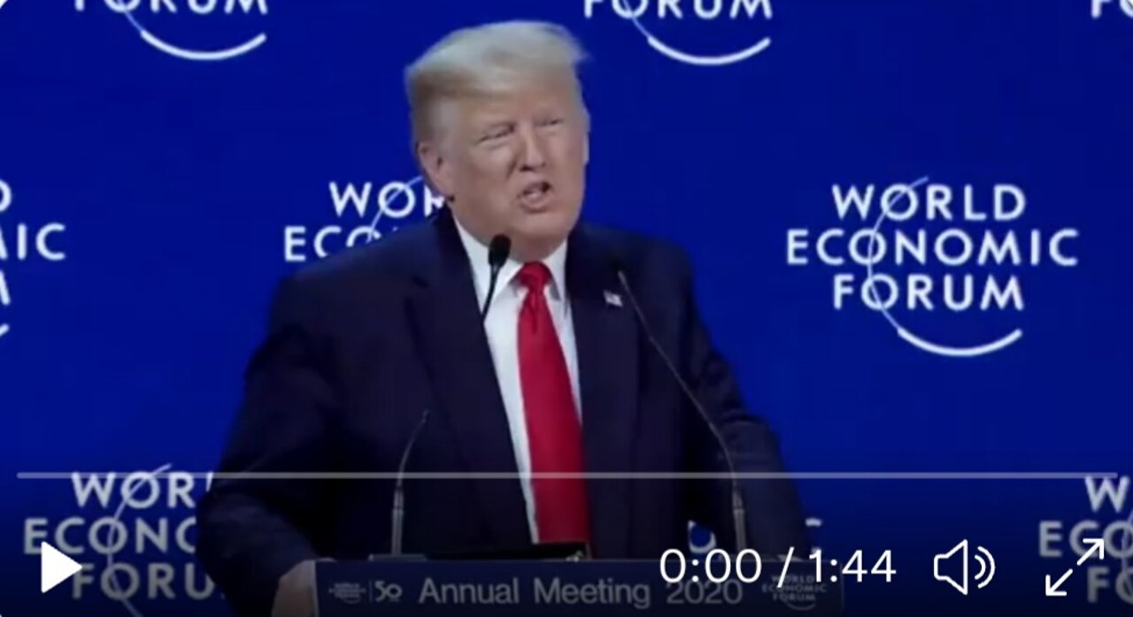 Donald Trump calls out “Prophets of Doom”at the World Economic Forum