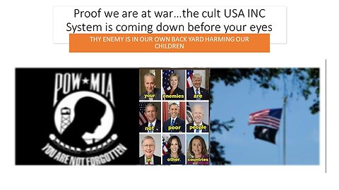 WE ARE AT WAR WITH THE UNITED STATES INC FOREIGN PEDO CORPORATION AKA DEVIL'S PIMPS