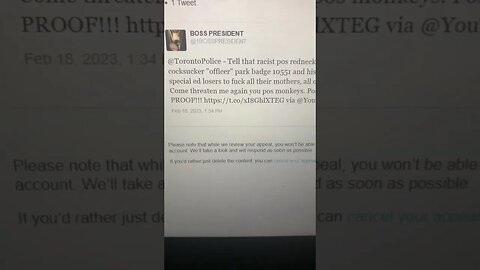 Blocked on Twitter