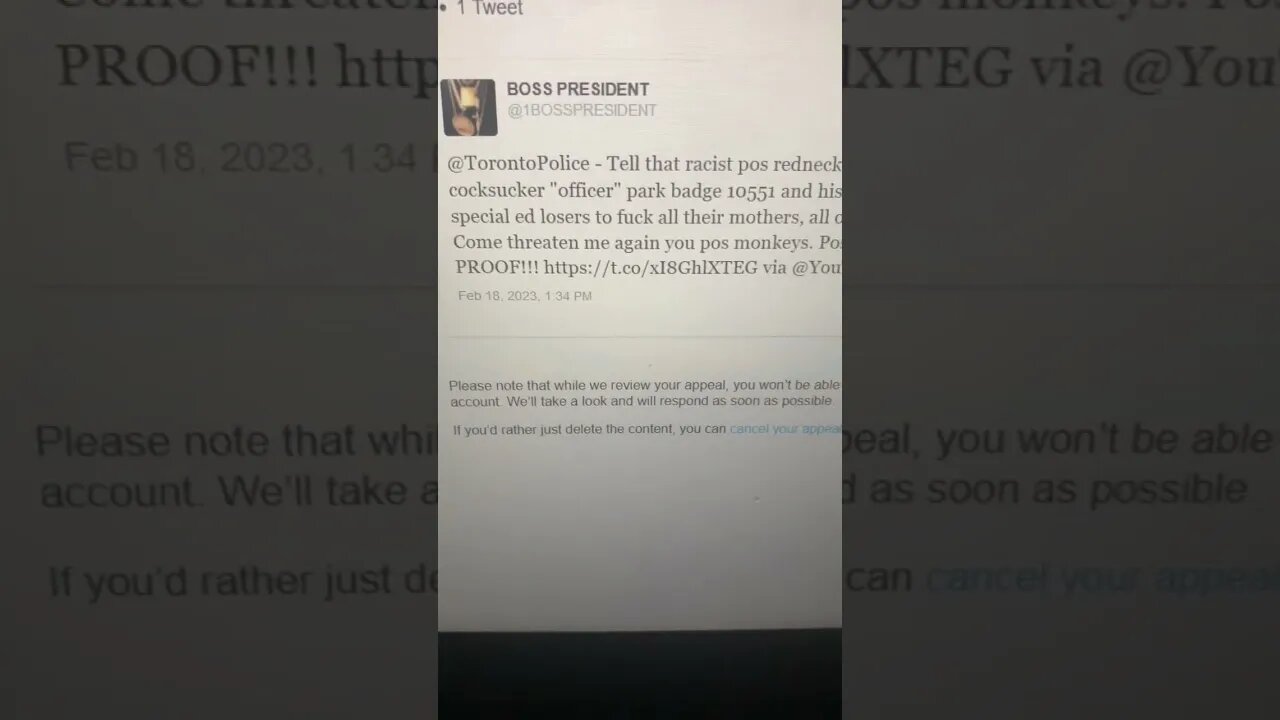 Blocked on Twitter