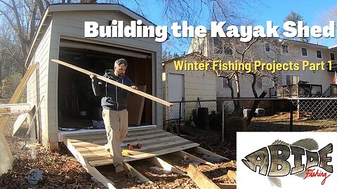 Building the Kayak Shed - Winter Fishing Projects - Replacing Deck Ramp