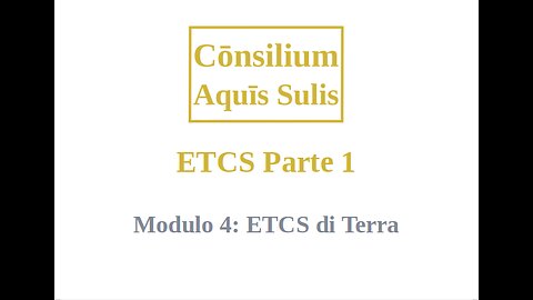 ETCS Part 1 Module 4 (Italiano)