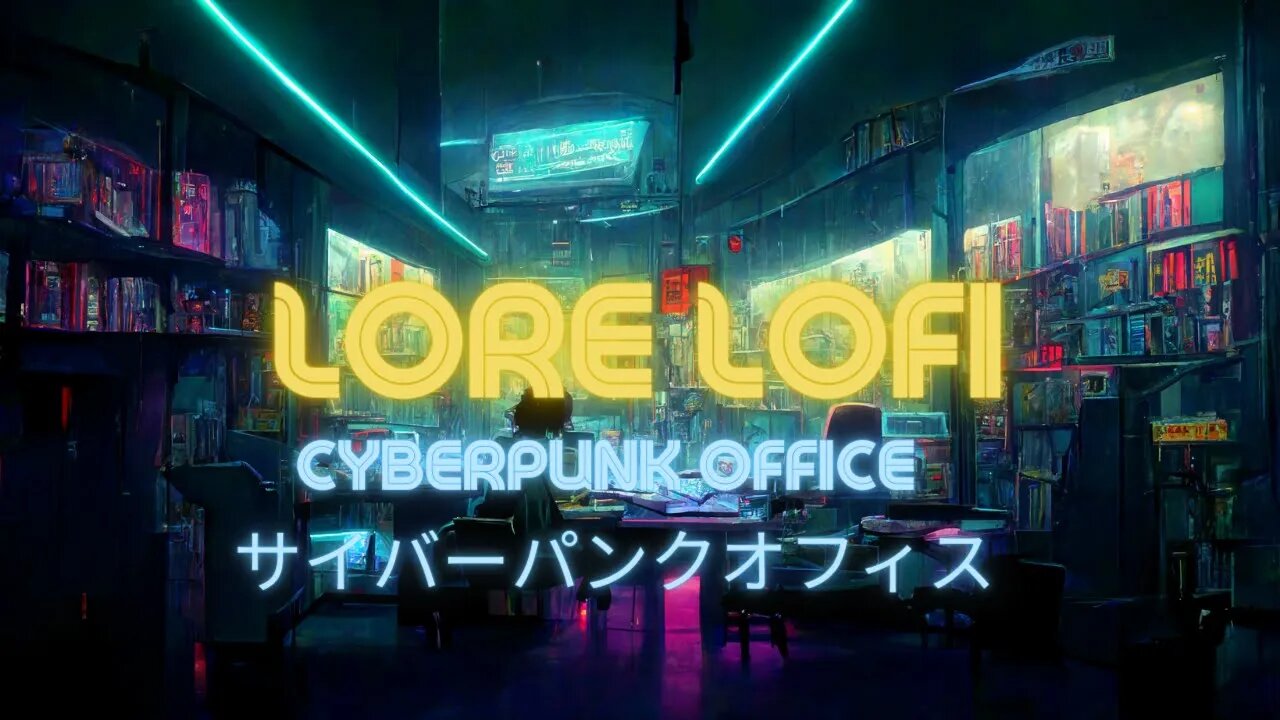 Lofi Chill - HipHop - Cyberpunk Office - 雨の日の街- 最高のlofi音楽 -リラックス - 寝るため For Relaxing & Sleeping