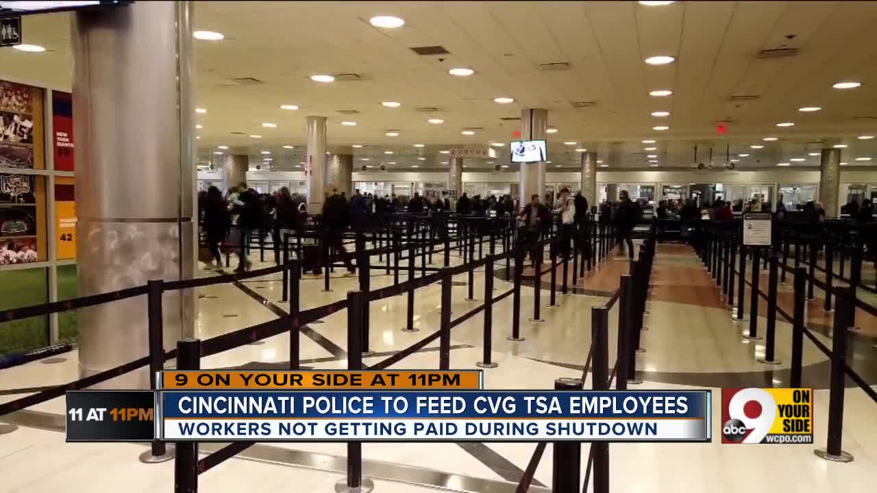 Cincinnati police to feed unpaid TSA workers