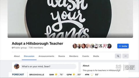 Nearly 8,000 people join 'Adopt a Hillsborough Teacher' group to buy supplies for local educators