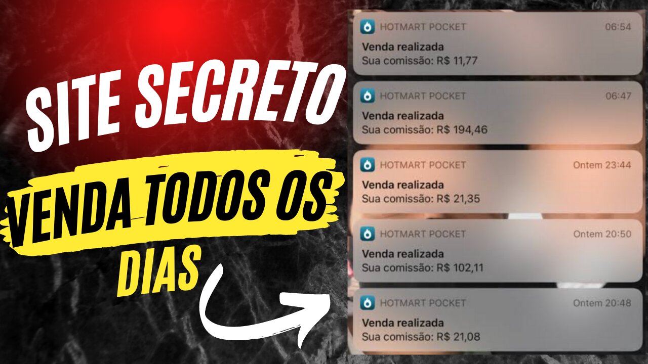 [Site secreto] Segredo revelado venda todos os dias como afiliado.