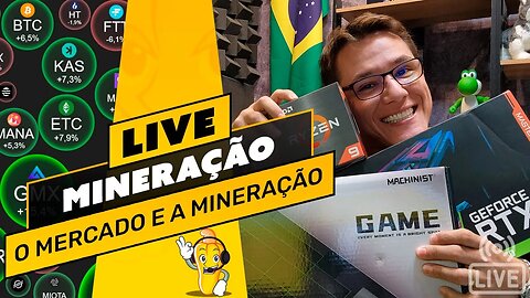 📽️ LIVE! BATE PAPO E TIRA DÚVIDAS - MERCADO CRIPTO E A MINERAÇÃO