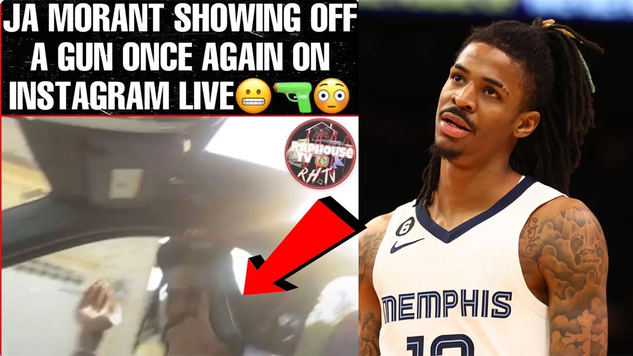Memphis Grizzlies star Ja Morant BUSTED again in VIRAL video flashing a GUN! What an IDIOT!