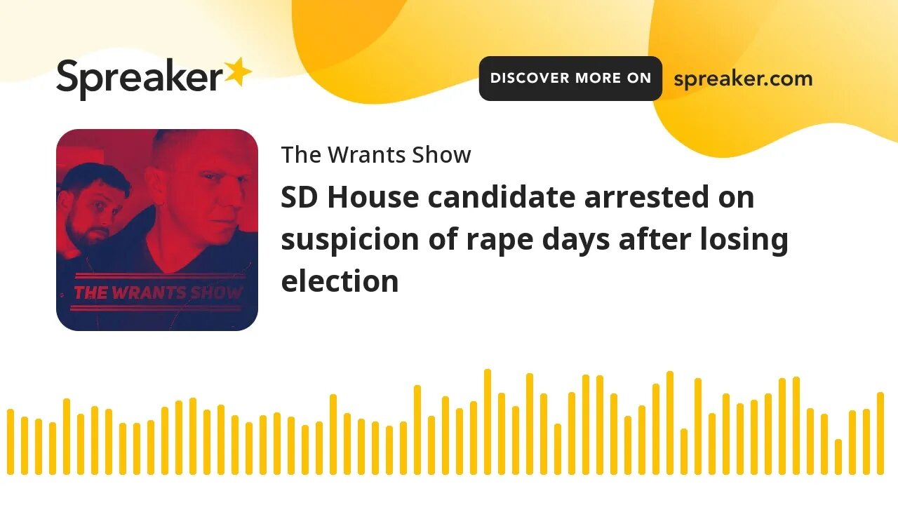 SD House candidate arrested on suspicion of rape days after losing election